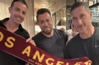 FOTO – Totti a Los Angeles: tappa al Roma Club