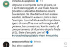 Instagram, Cosmi difende Mourinho e si scaglia contro Xavi: “Stai zitto c******e!” (FOTO)