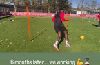 Trigoria, allenamento con il pallone per Abraham: “6 mesi dopo… Continuiamo a lavorare” (VIDEO)