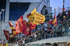 Atalanta-Roma: partita sospesa per circa un minuto per il lancio di petardi in campo