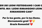 Instagram, il messaggio della moglie di Mancini: “Non smettere mai di lottare. Eternamente grati ai romanisti” (FOTO)