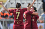Femminile, Roma-Fiorentina 2-0 HT: doppio vantaggio grazie alle reti di Pandini e Minami