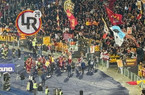 Lazio-Roma: la squadra sotto la Sud a fine partita per il saluto ai tifosi (FOTO)
