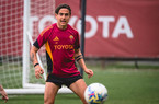 Trigoria: squadra in campo per l’allenamento (FOTO E VIDEO)