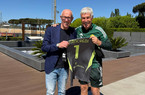 Ospite speciale a Trigoria: l’incontro tra Franco Tancredi e Gasperini (FOTO)