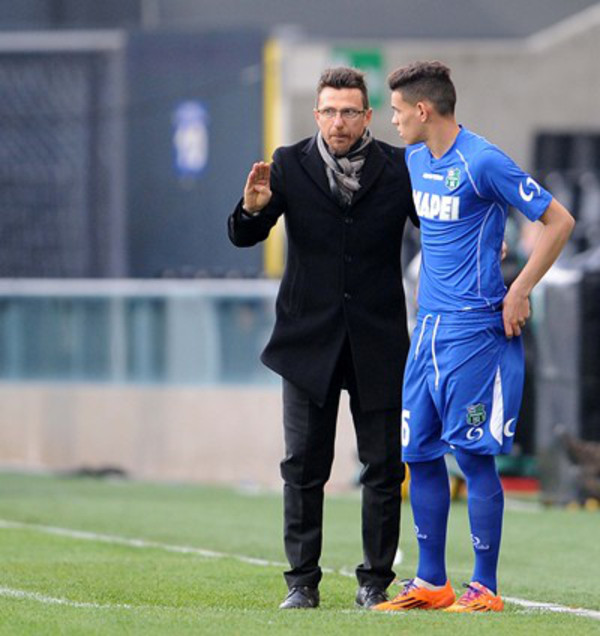 di-francesco-parla-con-sanabria-sassuolo-2014