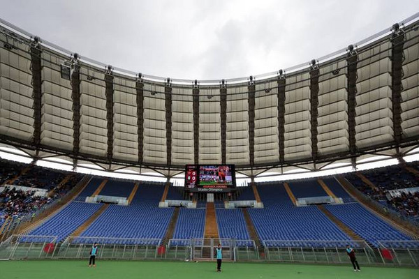 roma-atalanta-curva-sud-vuota