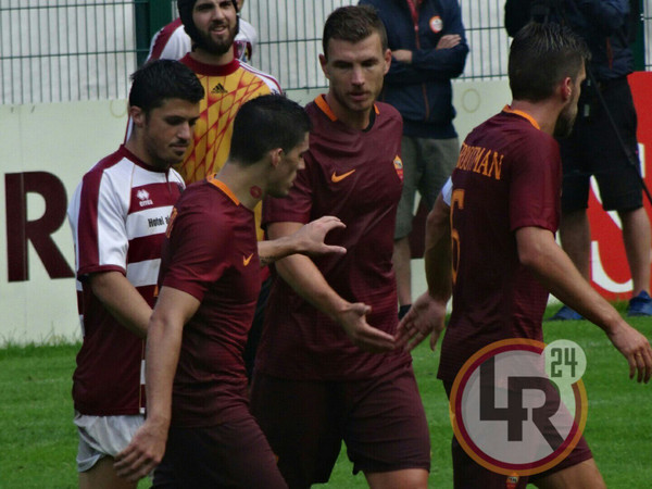 perotti-e-strootman-cinque-a-dzeko