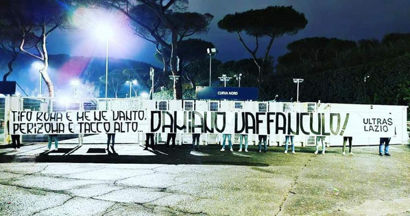 striscione-damiano-maneskin-ultras-lazio