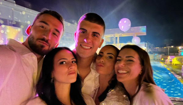 cristante-mancini-compleanno-moglie-spinazzola